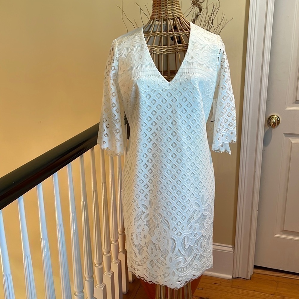 NWT Alexa Admor white dress